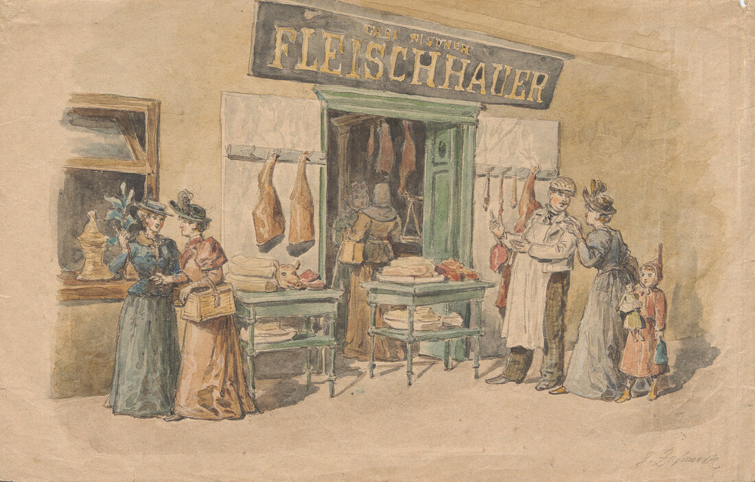 Ausstellung im Wien Museum: Die Kulturgeschichte des Fleisches -  zwischen Stall, Schlachthof und Schnitzel.