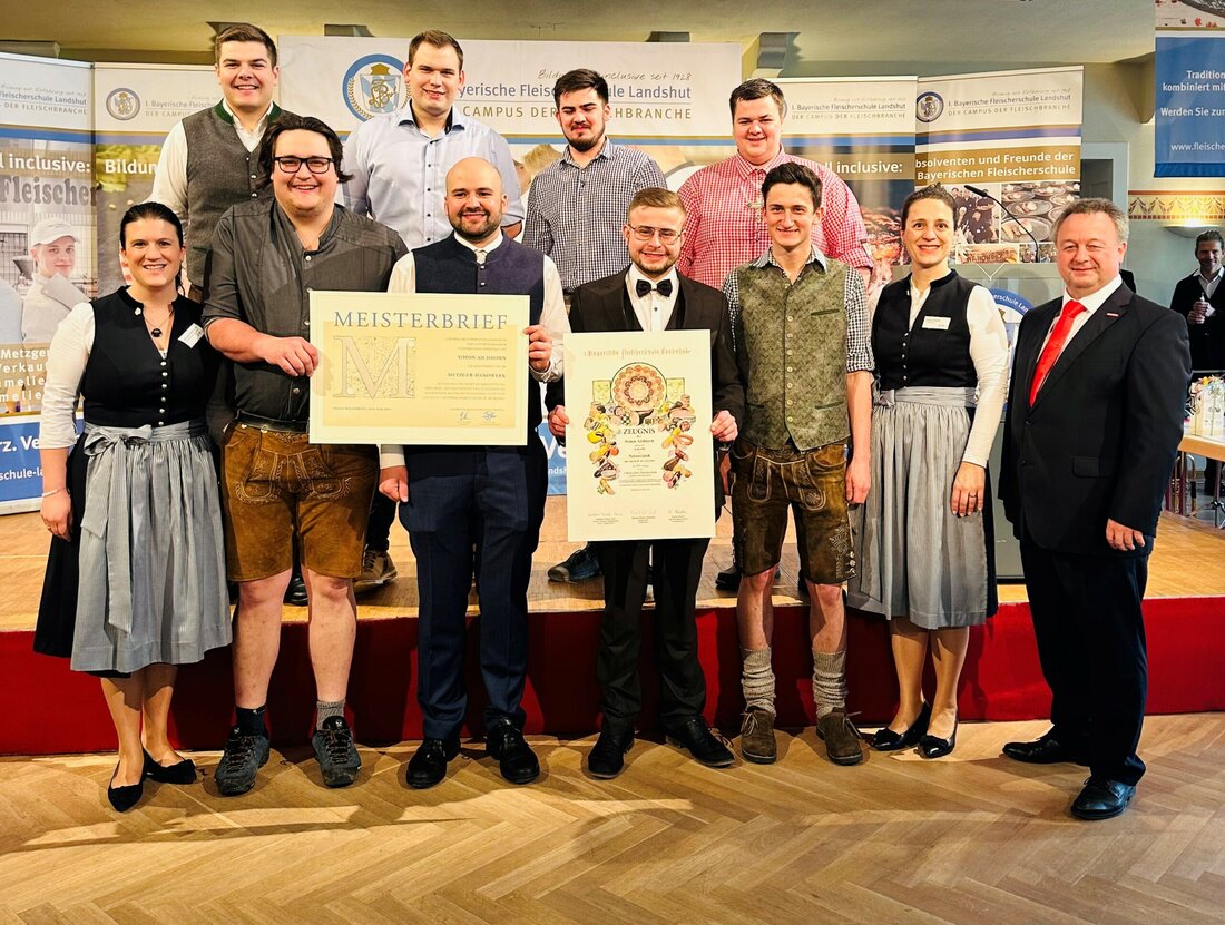 Die Bayerische Fleischerschule ist erfreut: Auch im ersten Halbjahr 2024 wurde die Landshuter Fleischerschule von österreichischen Teilnehmern stark frequentiert.

