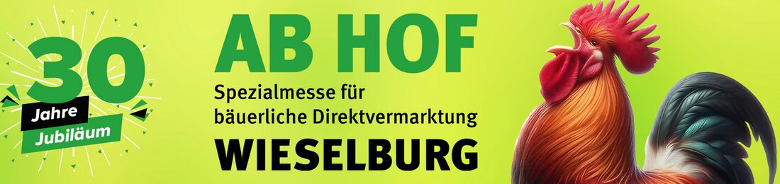 Vom 7. bis 10. März 2025 feiert die Ab Hof in Wieselburg ihr Jubiläum. Mit Fachangeboten, regionalen Spezialitäten, Workshops und Prämierungen bietet die Messe alles, was Direktvermarkter:innen und Genießer:innen begeistert.