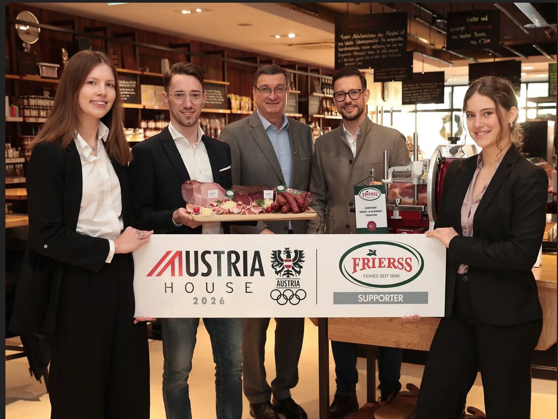 Frierss ist offizieller Partner im Austria House bei Olympia 2026 in Cortina. Kärntner Wurst- und Schinkenspezialitäten präsentieren Österreichs Genusskultur international.