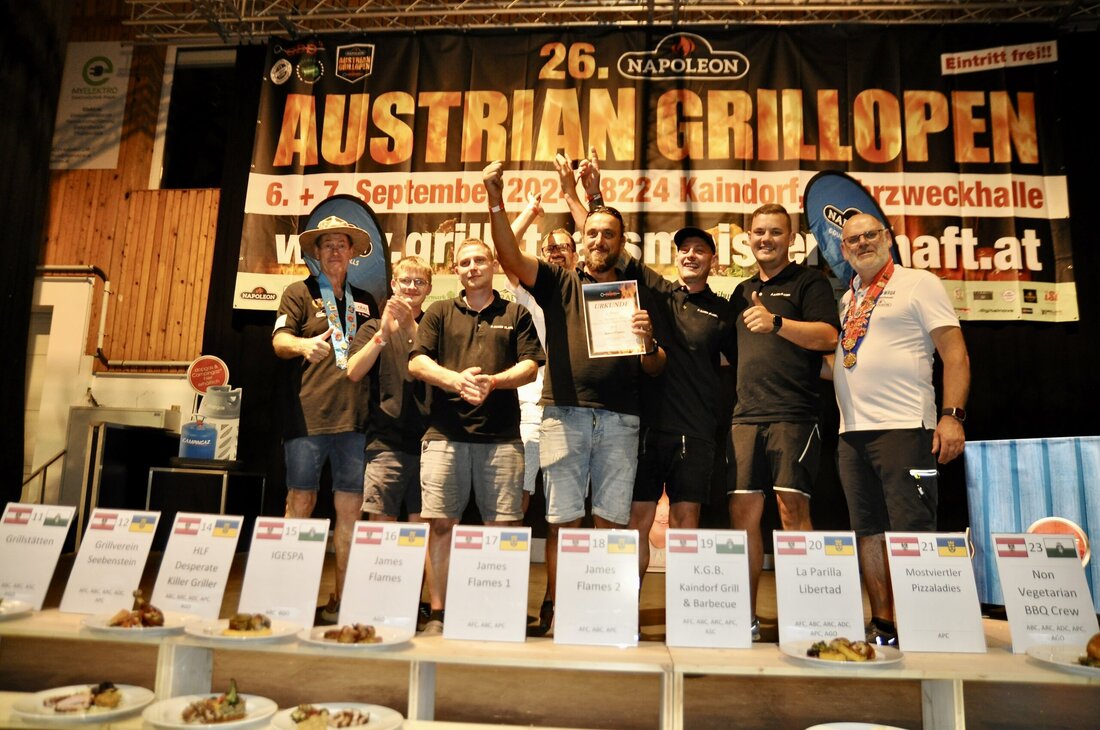 Im steirischen Kaindorf fanden die 26. Österreichischen Grill­ und BBQ­Meisterschaften statt. Das steirische Dorf ist seit 2022 das unbestrittene Grill­Mekka Österreichs. Staatsmeister wurde mit „La Parilla Libertad“ ein Team aus Niederösterreich, der Titel beim 26. Austrian Grill Open ging an dieselbe Mannschaft.