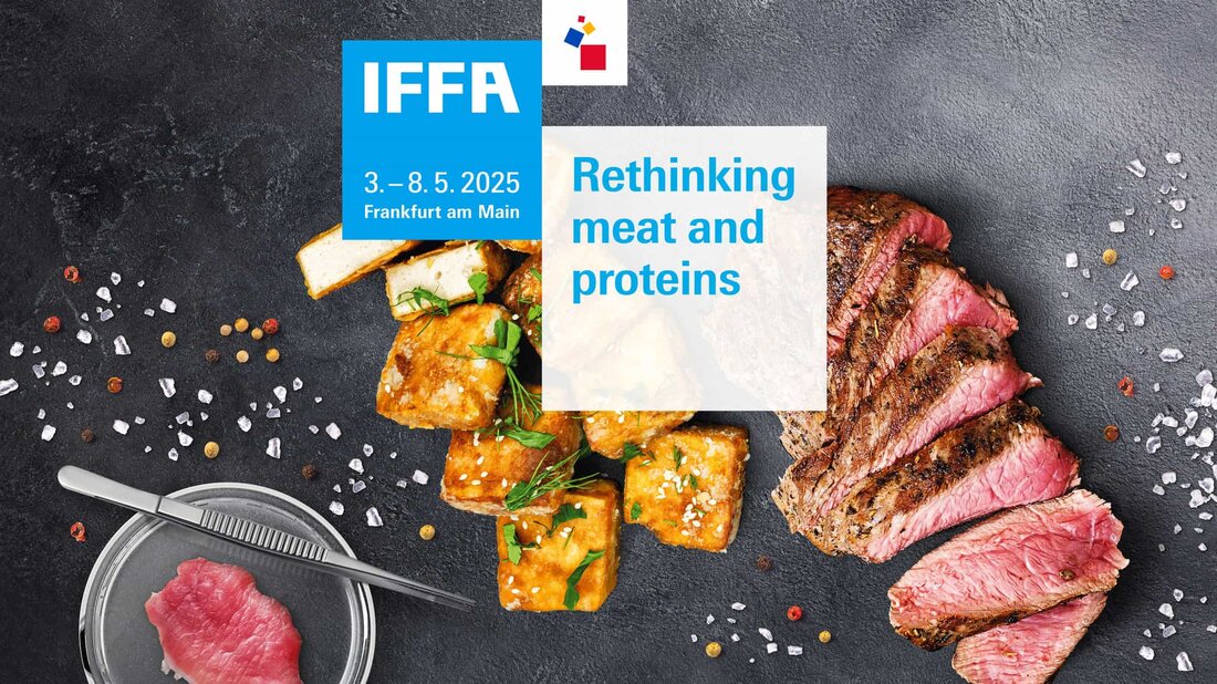 Vom 3. bis 8. Mai 2025 wird die IFFA, die Internationale Leitmesse Technology for Meat and Alternative Proteins, zum Fixpunkt der globalen Fleisch- und Proteinwirtschaft. Als internationale Leitmesse in Frankfurt bildet sie den gesamten Herstellungsprozess ab und zeigt die Innovationen: von der Produktion bis zum Verkauf. Bereits jetzt sind die Messehallen gut gebucht, und auch alle Marktführer haben ihre Teilnahme erklärt. Die Top-Themen 2025 sind maximale Performance, Wertschöpfung aus Daten, Nachhaltigkeit in der Praxis und neue Produktwelten.