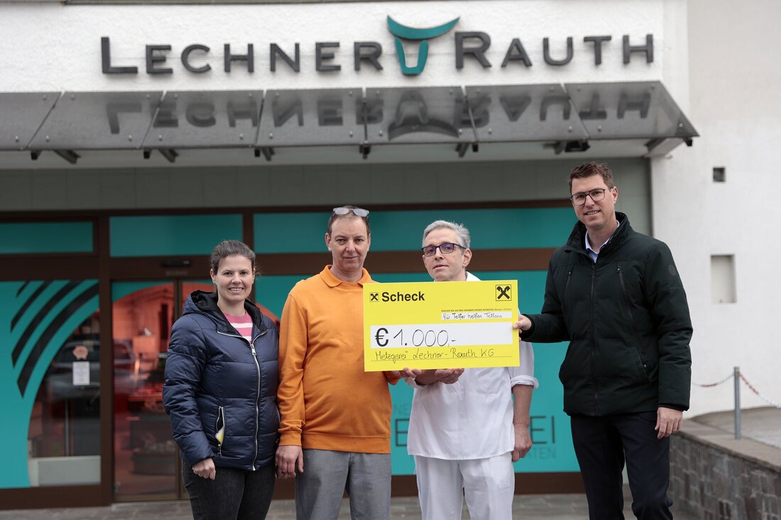 Metzgerei Lechner & Rauth spendet 1000 Euro für guten Zweck