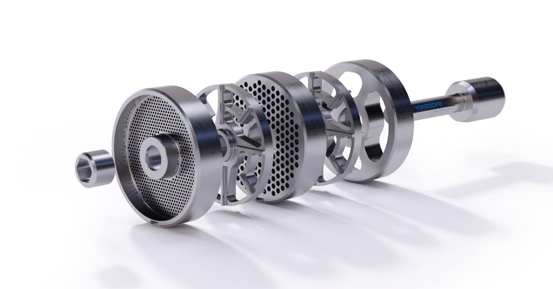 Anuga FoodTec 2024: Optimierter Lebensmittelverarbeitungsprozess mit der VOESTALPINE-Fleischwolftechnologie. Maximale Effizienz in der Lebensmittelverarbeitung neu definiert: voestalpine-Technologie minimiert Wartungsstopps und steigert Produktivität.