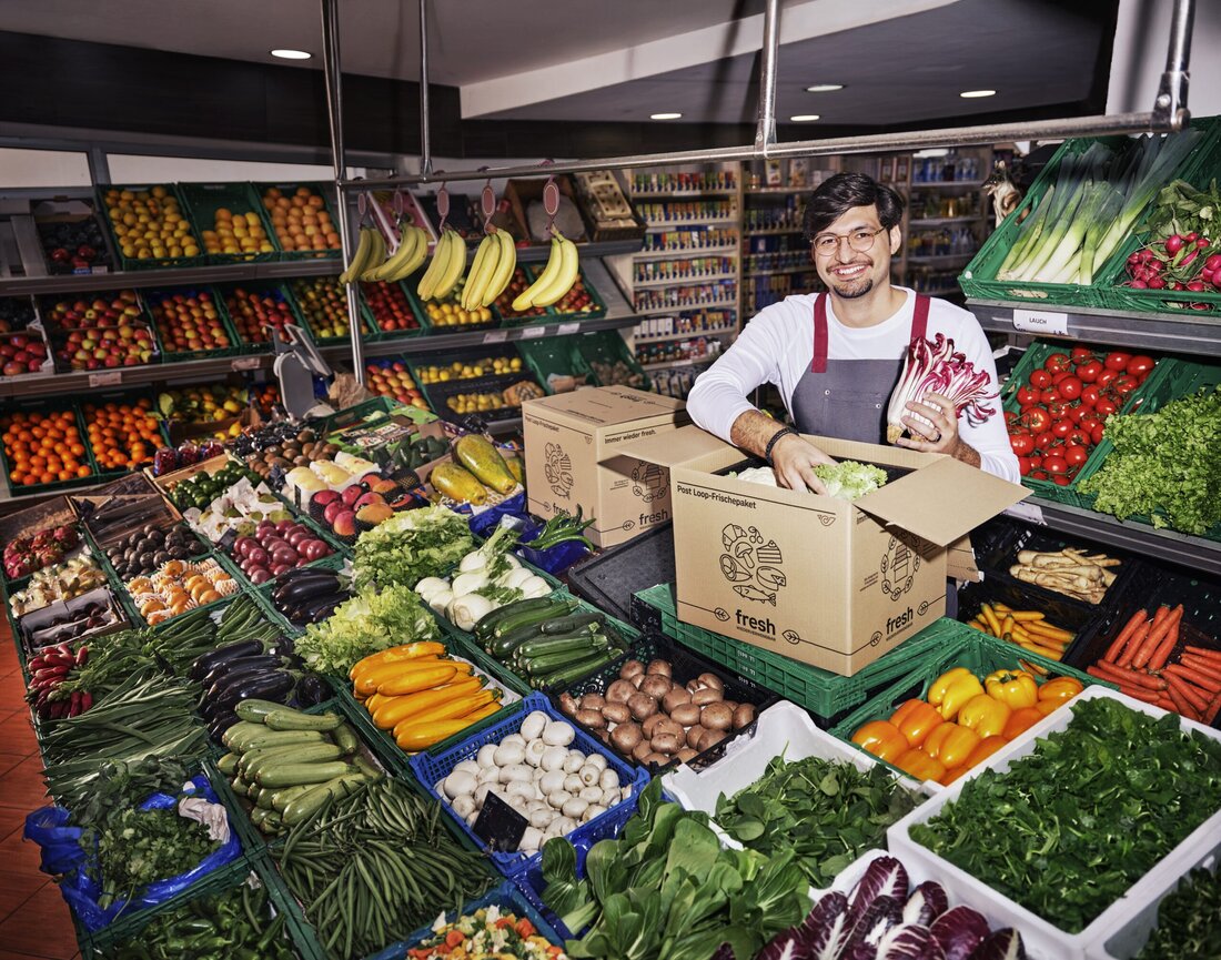 Ob Fleisch, Fisch oder Molkereierzeugnisse – das Post-Loop-Frischepaket kombiniert isolierte Mehrwegbox, Kühlakkus und definierte Zustellfenster zu einem sicheren und ressourcenschonenden Frischeversand.