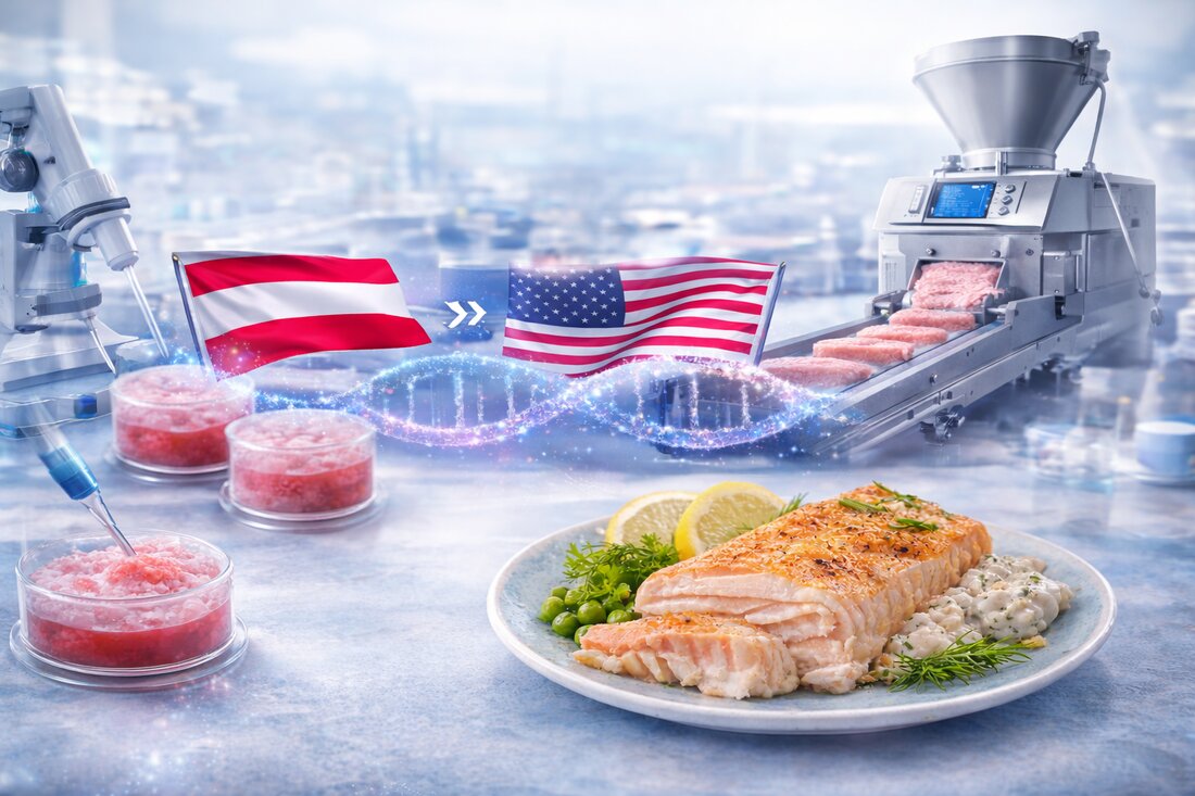 Das Wiener Unternehmen Revo Foods kombiniert Zellkultur und 3D-Extrusion und positioniert Österreich im wachsenden Markt hybrider Proteinprodukte.