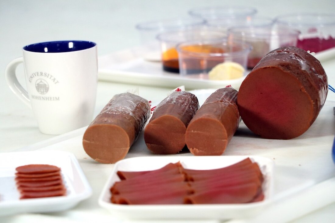 Studierende der Stuttgarter Universität Hohenheim entwickelten einen herzhaften, veganen Kochschinken.