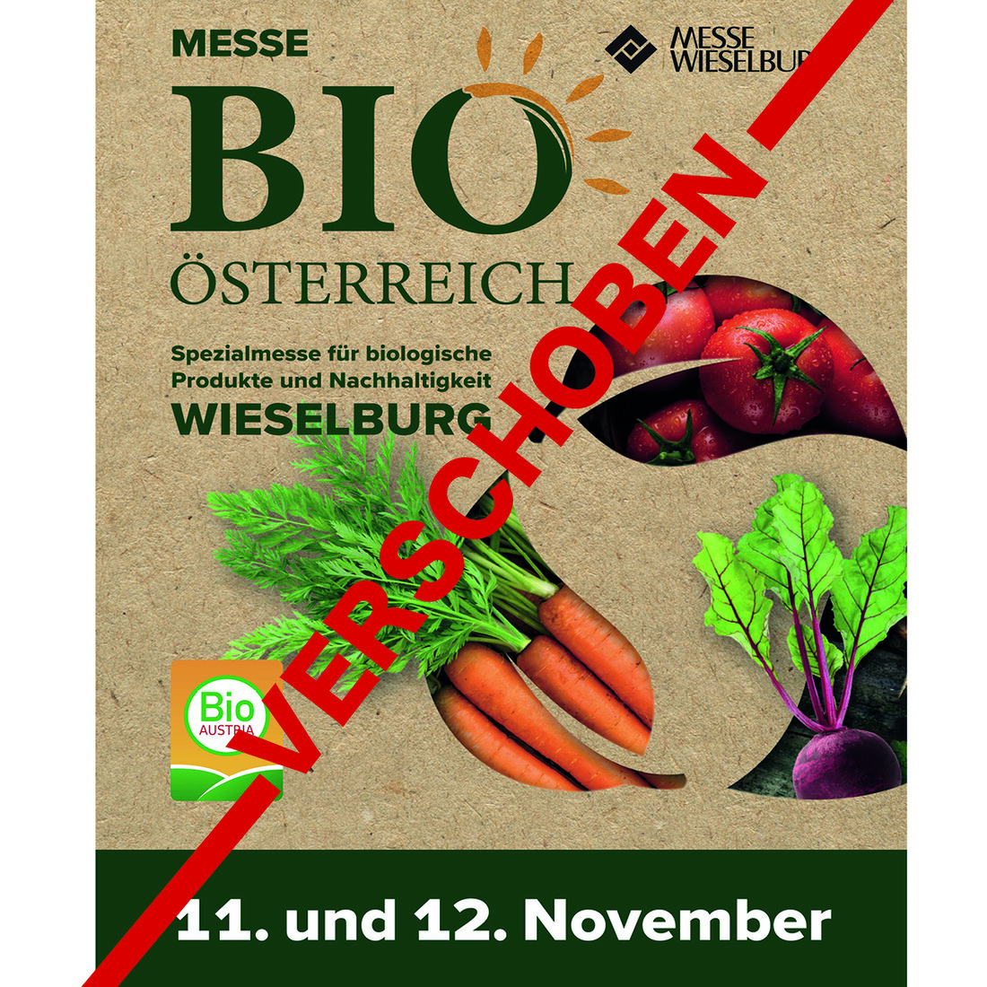 Herausforderungen aufgrund der aktuellen Teuerung, steigende Energie- und Personalkosten machen auch vor dem Biomarkt nicht halt. Dies wirkt sich auch im Messewesen – konkret auf die BIO ÖSTERREICH Messe in Wieselburg aus. Eine Zahl an bisheriger Stammaussteller:innen konnte ihre Messeteilnahme nicht rechtzeitig zusagen, weshalb die für den 11. und 12. November 2023 geplante BIO ÖSTERREICH Messe der Messe Wieselburg GmbH auf das Jahr 2024 verschoben werden muss. Nicht genug Aussteller bei der BIO ÖSTERREICH „Trotz intensiver Bemühungen und großem Engagement des Messeteams war es bedauerlicherweise nicht möglich, ausreichend Aussteller-Partner:innen zu gewinnen, um unseren Besucher:innen das gewohnt vielfältige und umfangreiche Ausstellungsangebot &hellip;