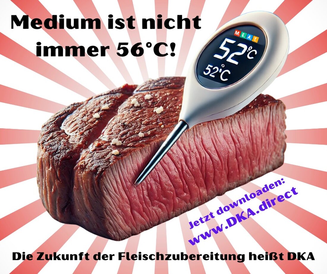 Die Dynamische Kerntemperatur-Analyse (DKA) zeigt, wie Cut, Reifung, Marmorierung und Fütterung die ideale Kerntemperatur bestimmen – präziser garen.