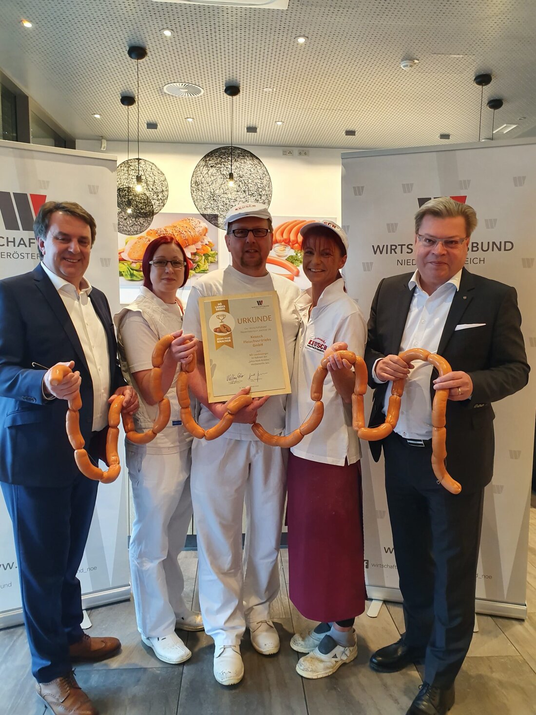 Niederösterreichs frisch gekürte und nach Wirtschafts­bund-­Gründer Julius Raab benannte Knacker kommt aus der Fleischhauerei von Erwin Keusch in St. Georgen im Ybbsfeld. Fleisch & Co hat mit dem Preisträger gesprochen.