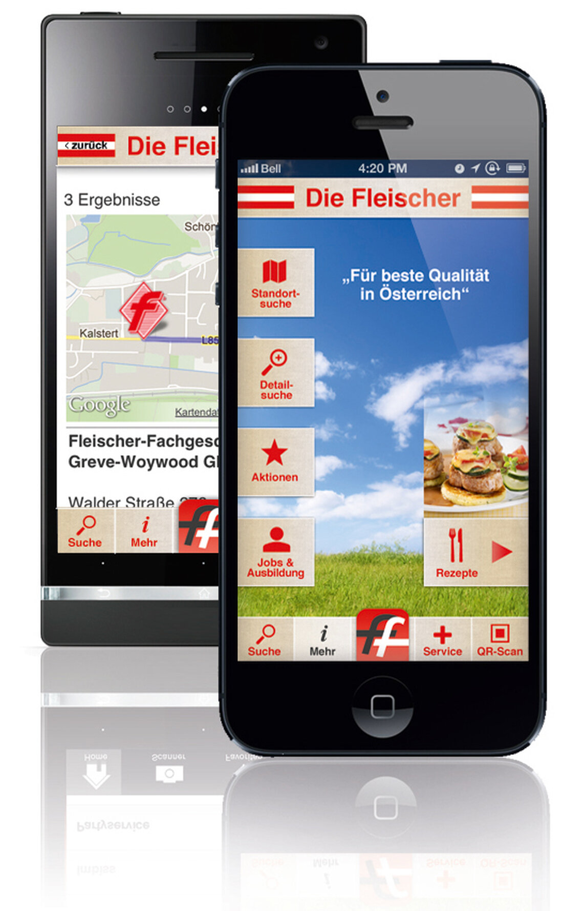Pünktlich zum Franziskuskirtag der Wiener Lebensmittelgewerbe wird eine neue Applikation für Mobiltelefone vorgestellt, die den Kunden den Weg zum nächsten Fleischer weist