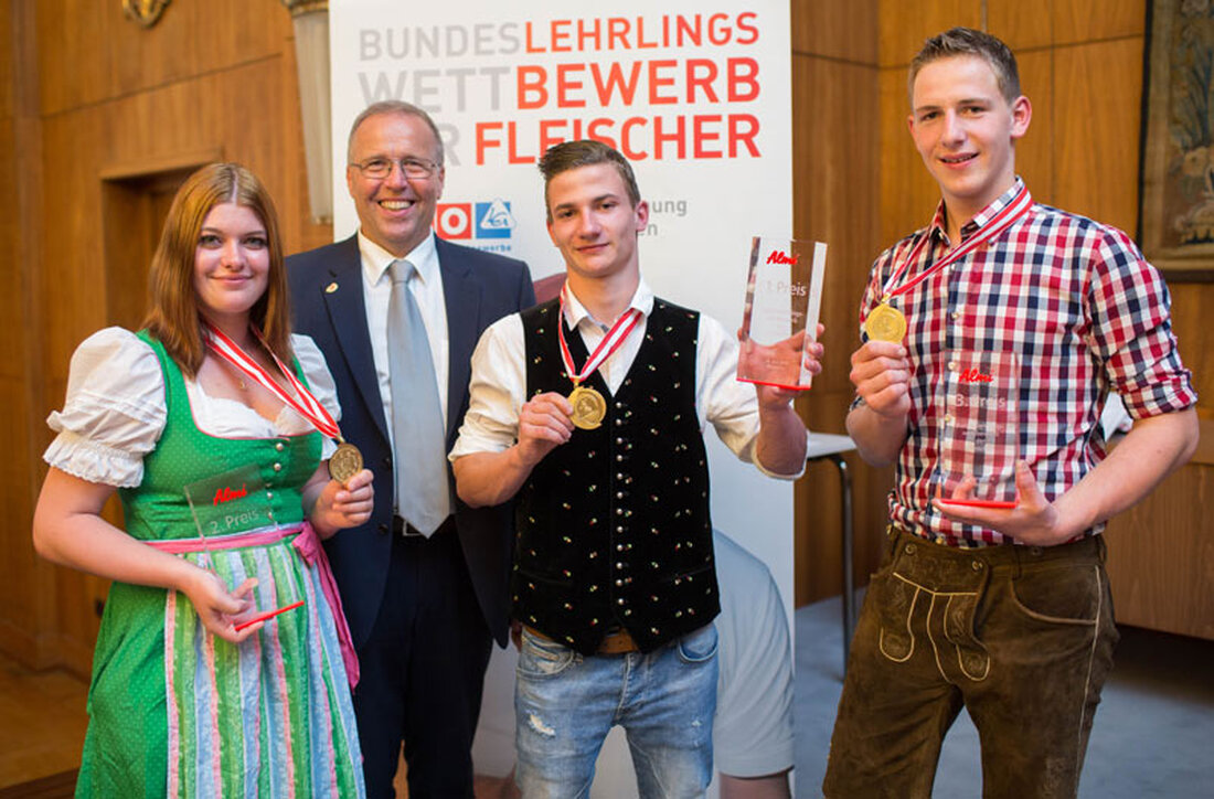 Die österreichische Fleischerjugend präsentierte beim Bundeslehrlingswettbewerb der Fleischer 2016 in Klagenfurt die Stärken des Handwerks.