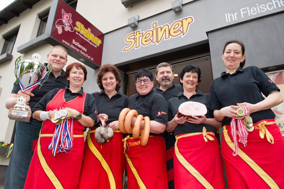 Die Fleischerei Steiner ist weit über die Grenzen von Sollenau/NÖ für ihre Produkte bekannt. Bei einem internationalen Bewerb in den Niederlanden gewann das Fleischergeschäft gleich zwölf Goldmedaillen.