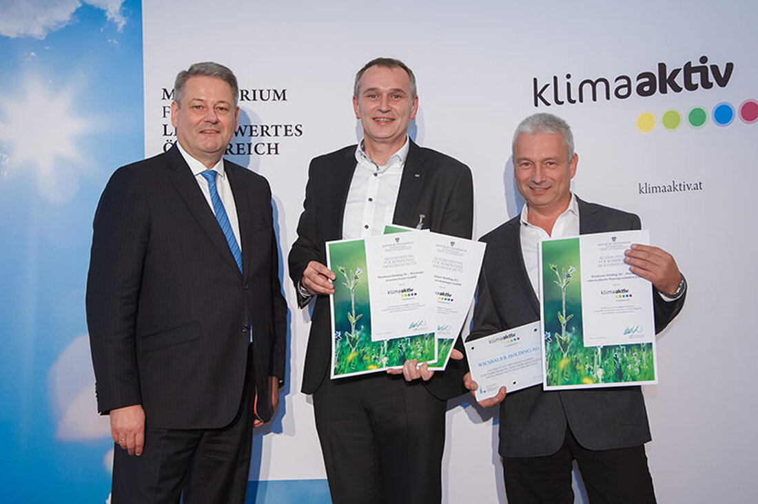 Im Rahmen der 2. Energieeffizienzkonferenz, die Ende November 2017 in Wien stattfand, wurden die drei von Wiesbauer – Österreichische Wurstspezialitäten, Wiesbauer Gastro Gourmet und der Metzgerei Senninger eingereichten Best-Practice Projekte vom amtierenden Umweltminister Andrä Rupprechter ausgezeichnet.
