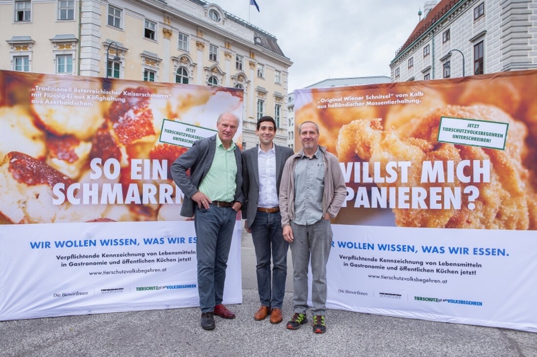 Start der Kampagne „Wissen, was wir essen“ für verpflichtende Transparenz von Herkunft und Tierwohl bei Lebensmitteln.