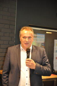 Wiesbauer Gourmet-Geschäftsführer Ernst Stocker informierte über die Initiative des Unternehmens beim Pannonischen Mangalitza-Schwein.