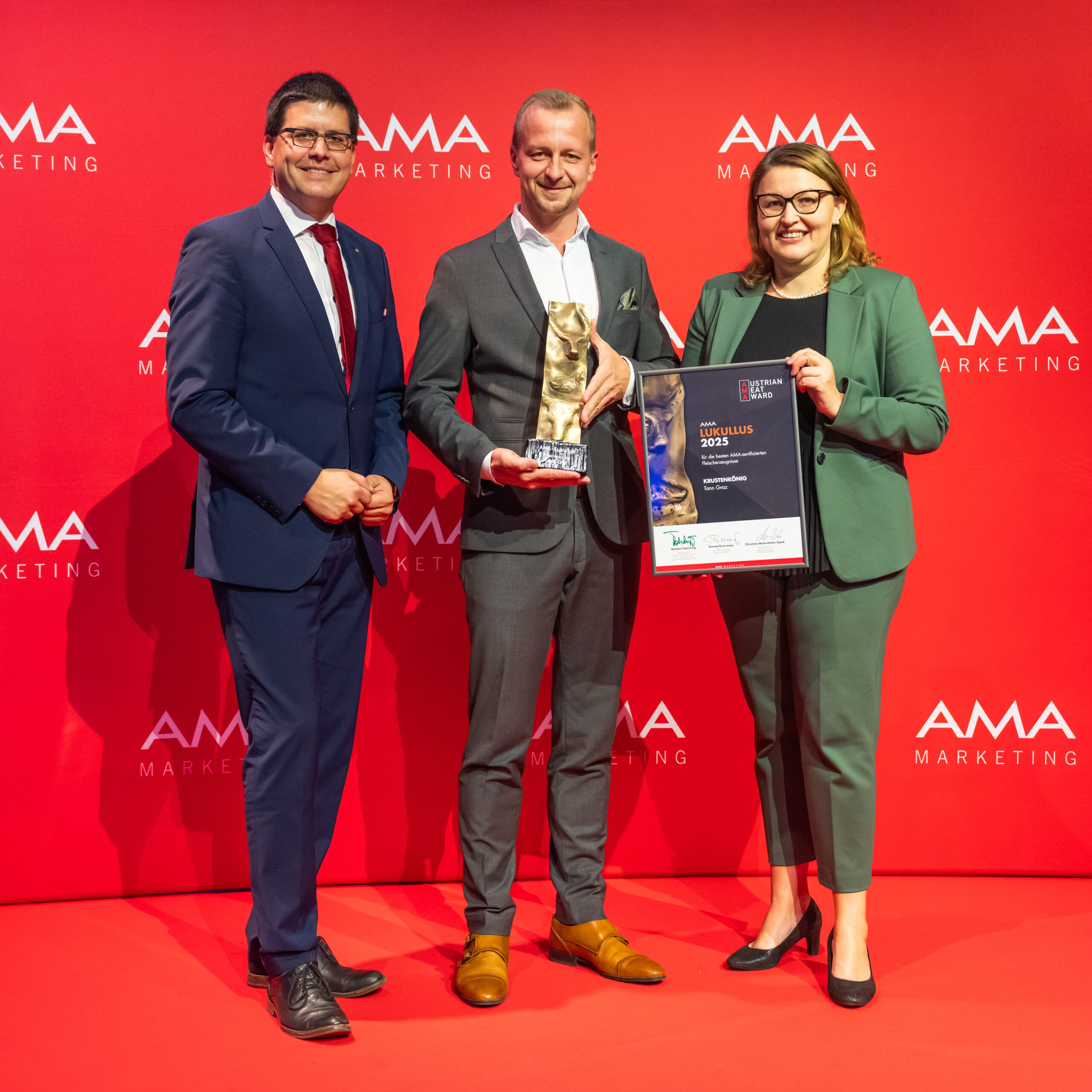 In der Kategorie Leberkäse ging der Lukullus an Krustenkönig, hergestellt von TANN Graz. © AMA-Marketing/ Thomas Meyer