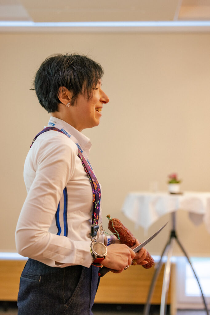 Nina Steiner beim Vortrag. © Kalle Group