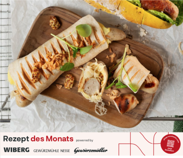 Rezept des Monats: Bratwurst-Wrap