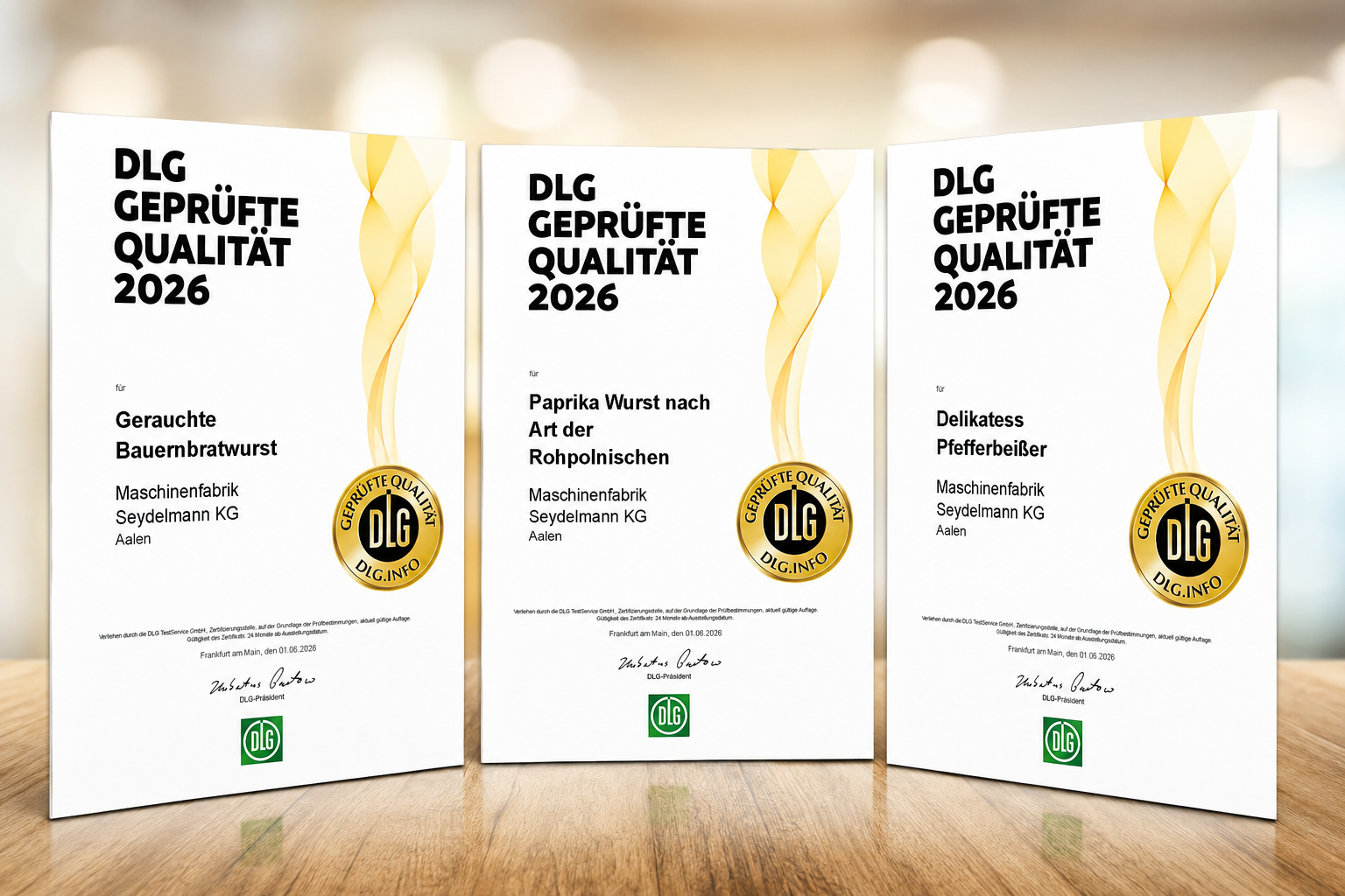 DLG Gold: Seydelmann Kundenzentrum überzeugt mit drei Spitzenprodukten