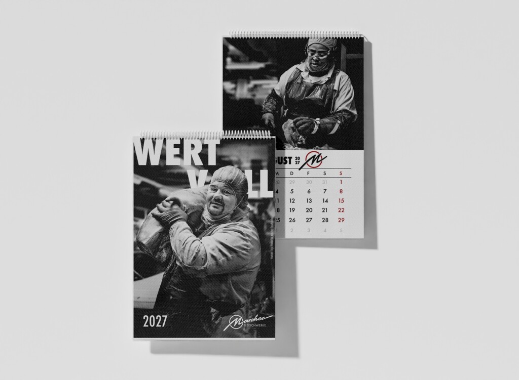 Der „WERTVOLL“-Foto-Kalender für das Jahr 2027. © q Stall Werbemanufaktur / Kügerl
